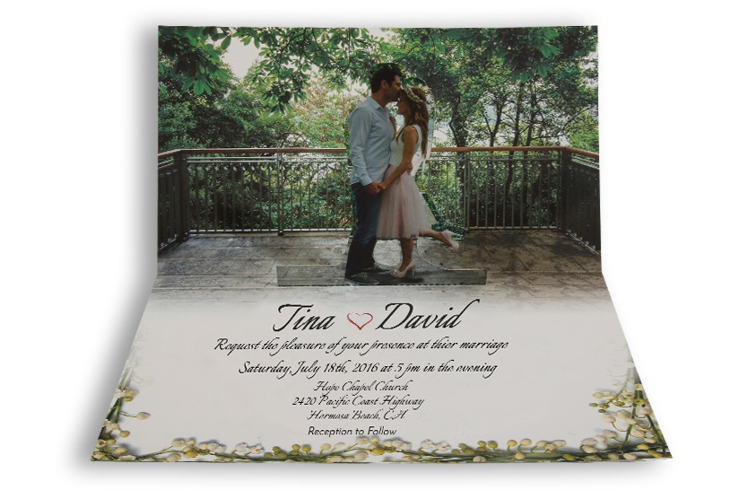 4007 Laser Cut Wedding Invitations
