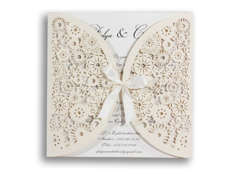 4005 Laser Cut Wedding Invitations