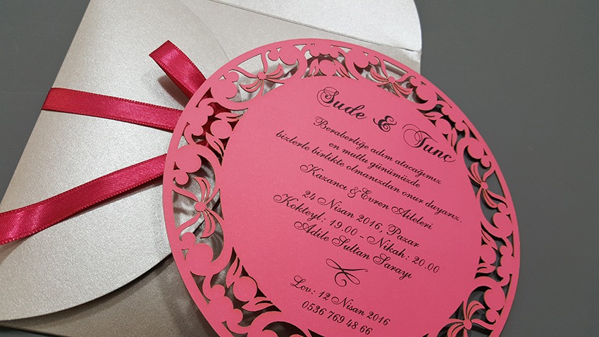 4004 Laser Cut Wedding Invitations