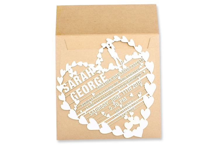 4003 Laser Cut Wedding Invitations