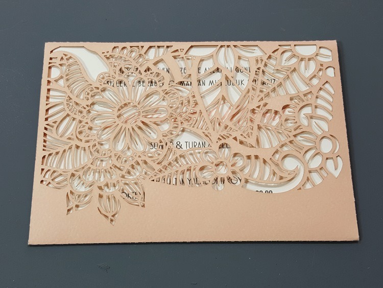 4026 Laser Cut Wedding Invitations
