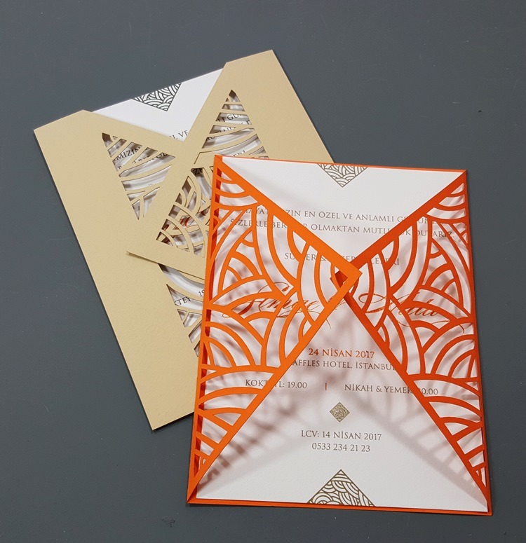 4028 Laser Cut Wedding Invitations
