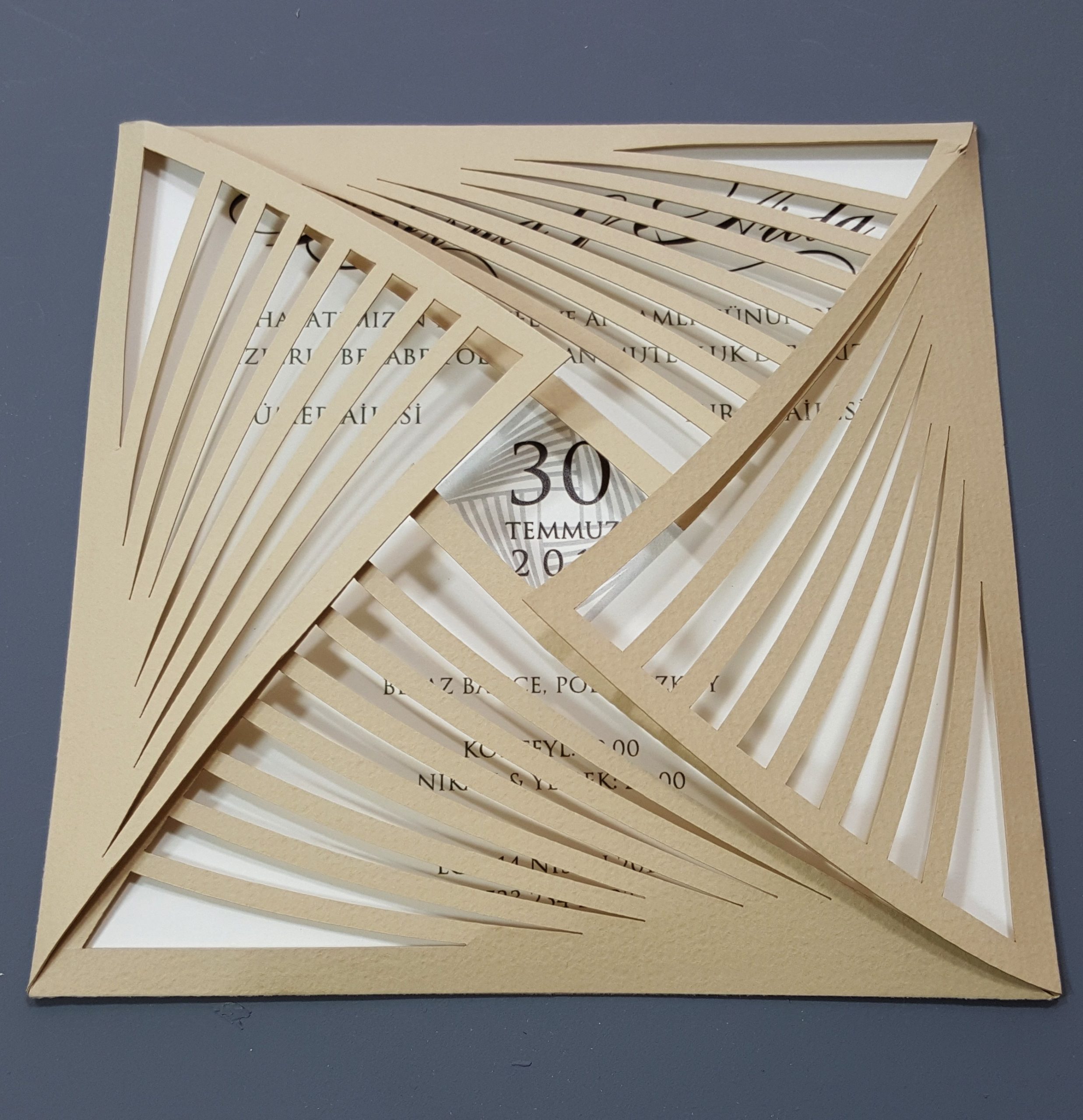 4029 Laser Cut Wedding Invitations