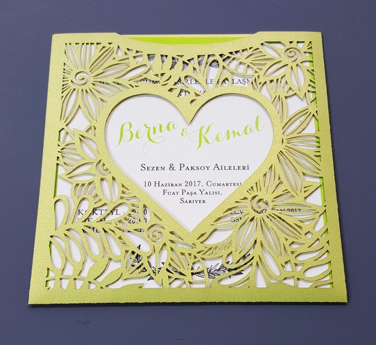 4030 Laser Cut Wedding Invitations