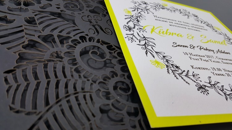 4032 Laser Cut Wedding Invitations