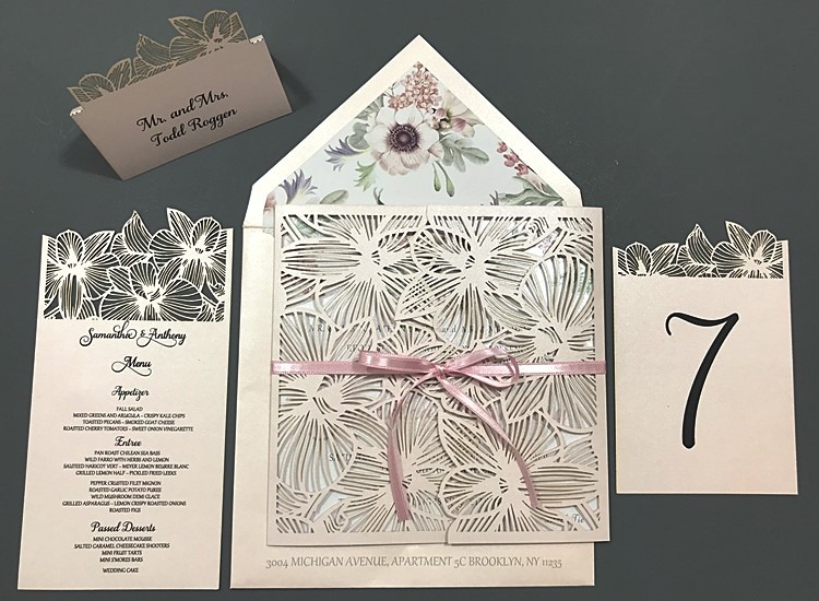 4052 Laser Cut Invitation