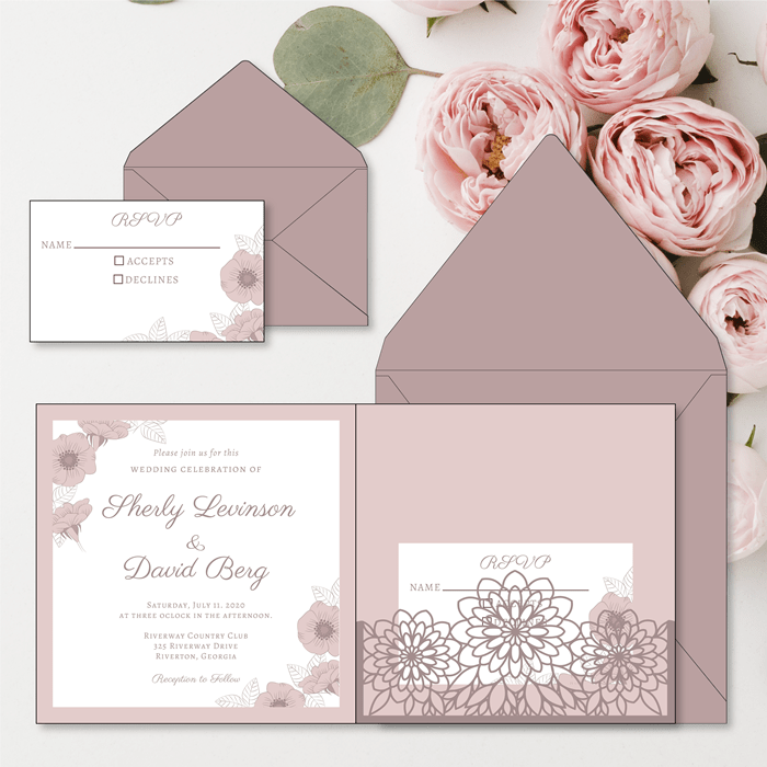4074 Laser Cut Invitations
