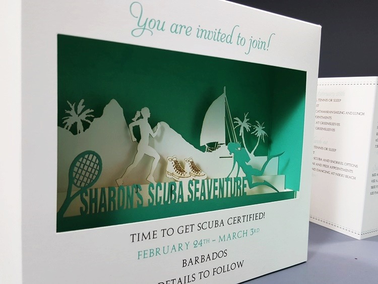 4922 3D Wedding Invitations