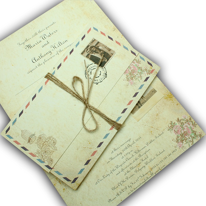 2405 Wedding Invitations w/ Stamp