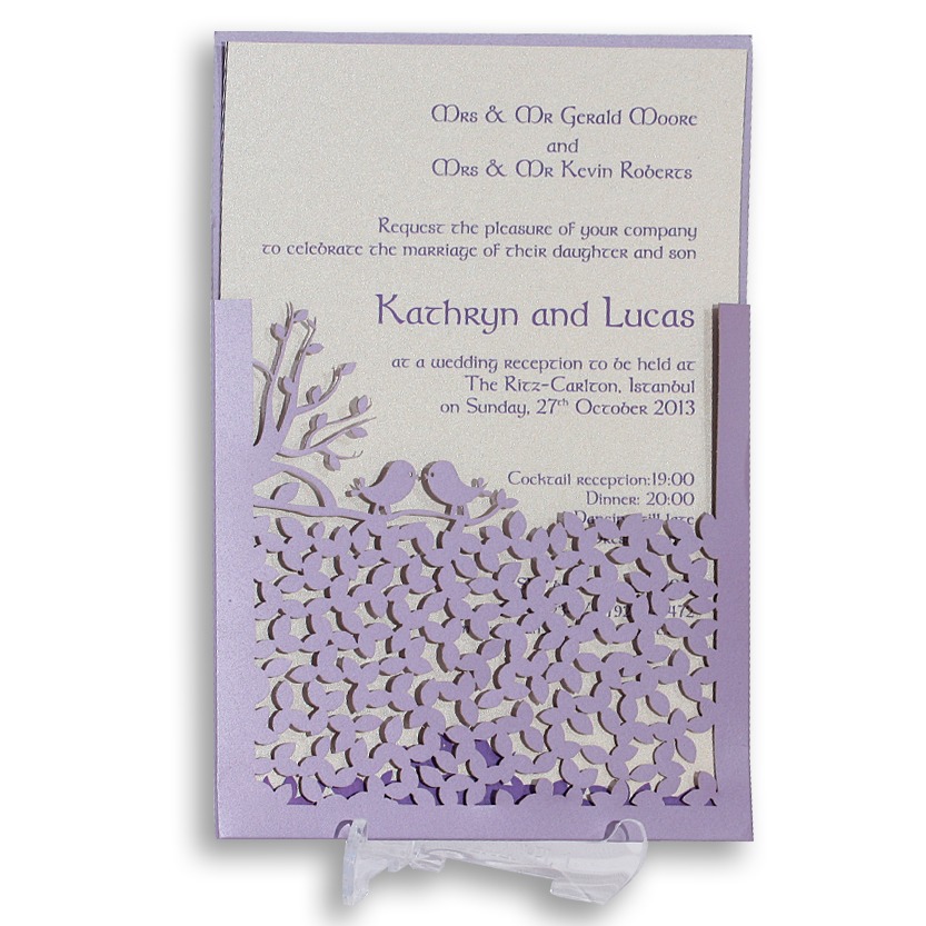 4002 Laser Cut Wedding Invitations