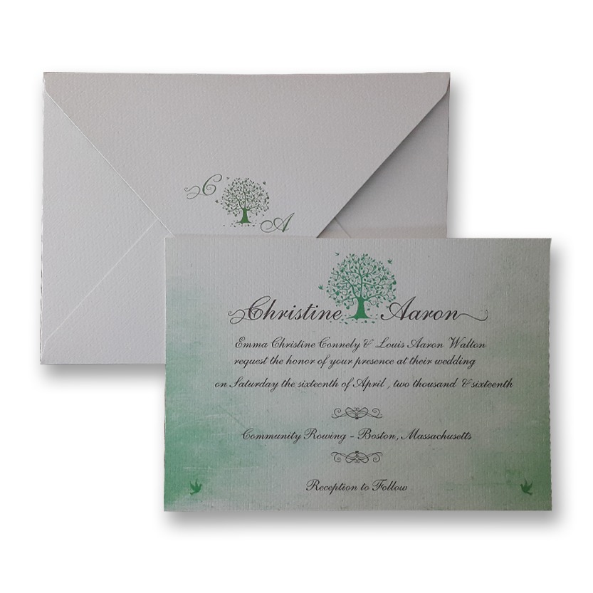 3510 Letterpress Wedding Invitations