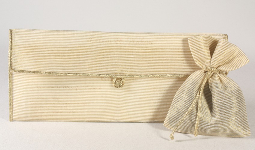 6014 Gold Striped Envelope