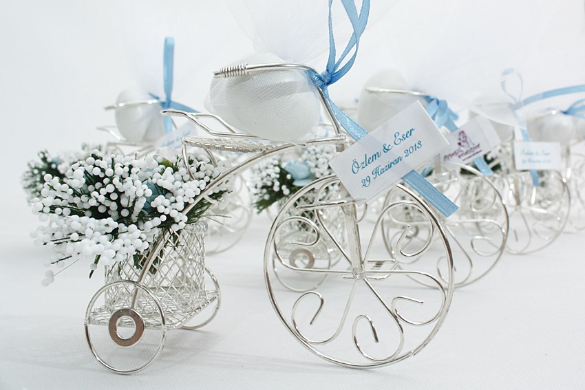Flowered Bcycle (Silver)