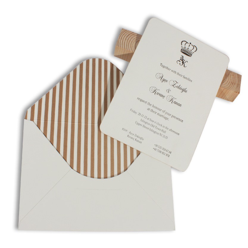 3509 Letterpress Wedding Invitations