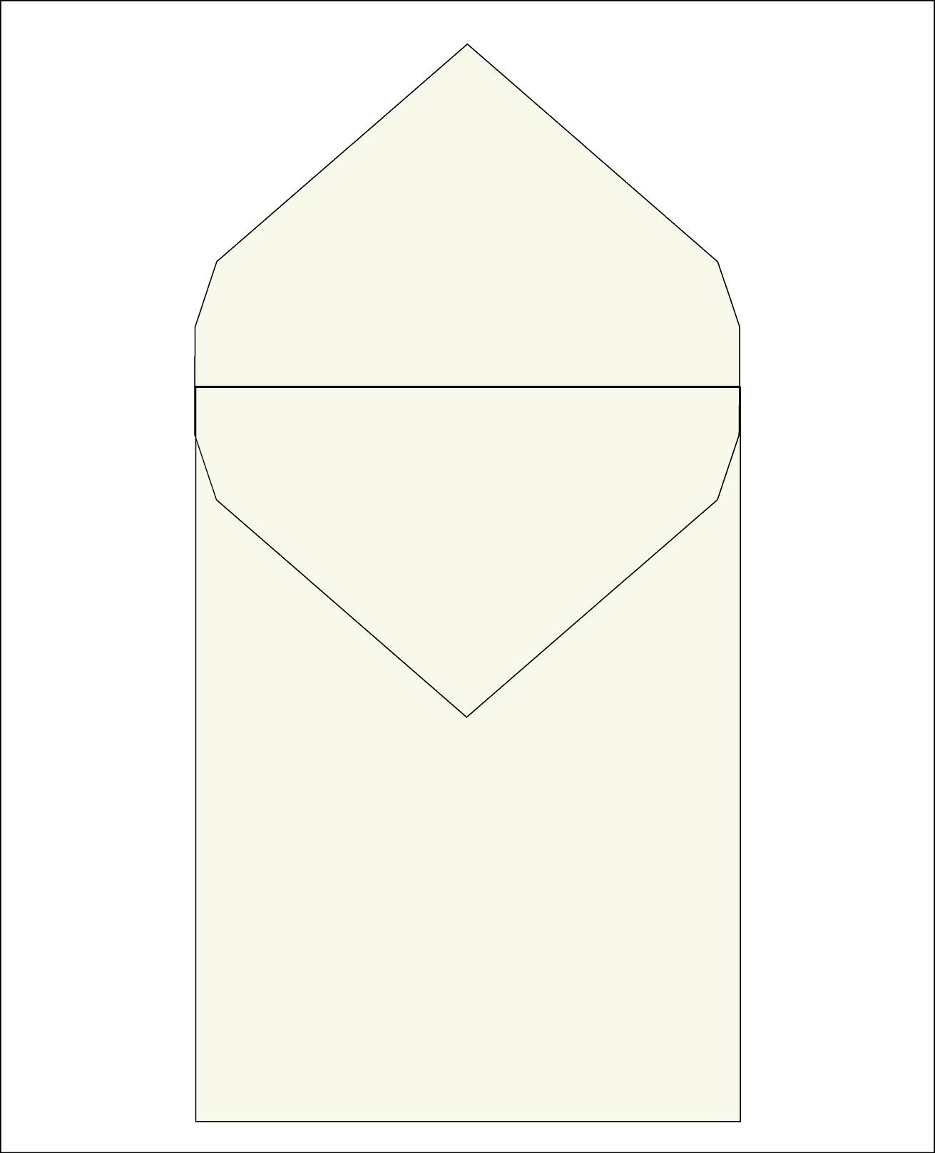 Envelope 101 Edged<br /> 9.6x6.9 " / 23.5x17.5 cm