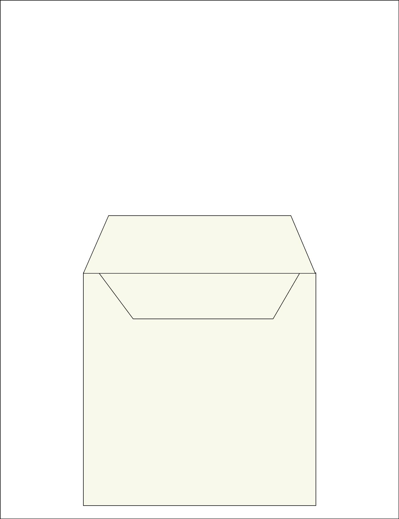 Envelope 109<br /> 6.9x6.9 " / 17.7x17.7 cm