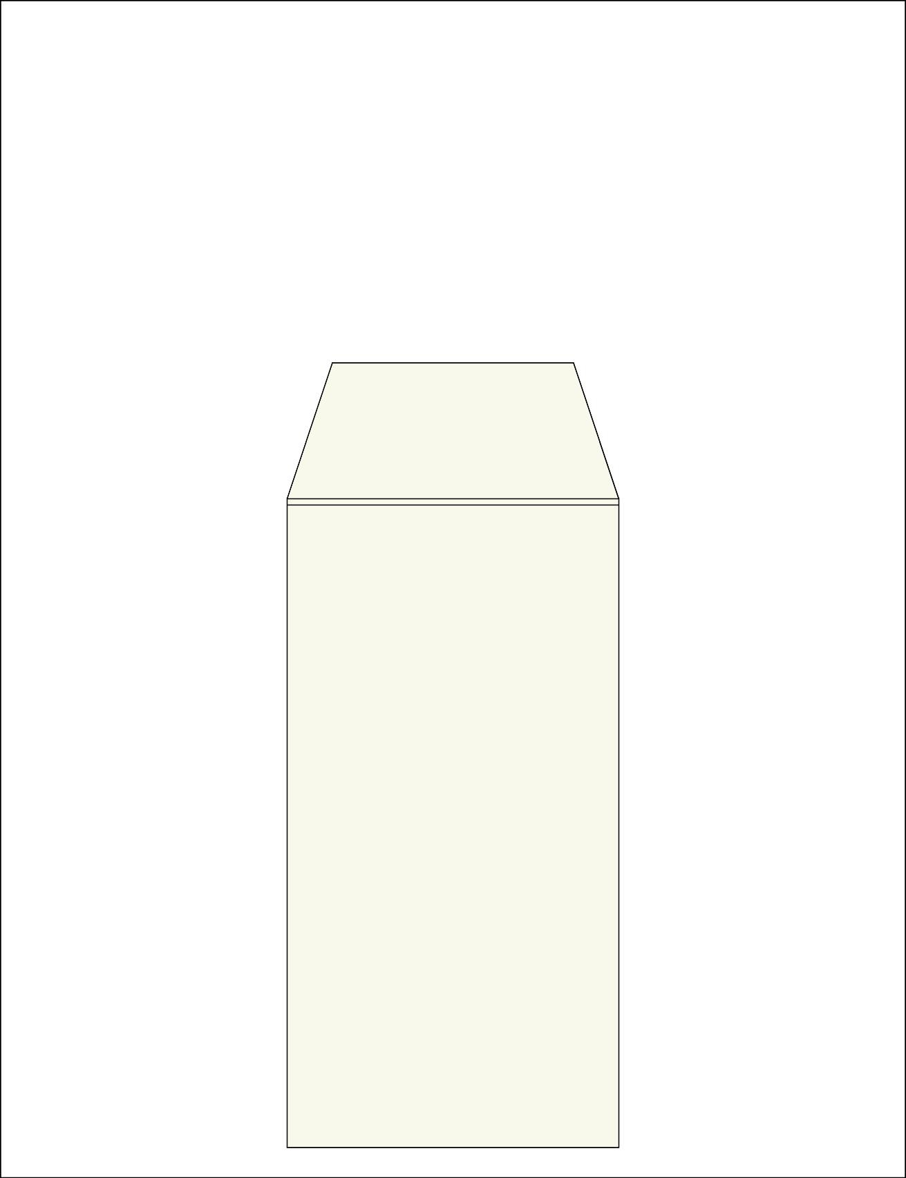 Envelope 12<br /> 4.3x8.4 " / 11x21 cm