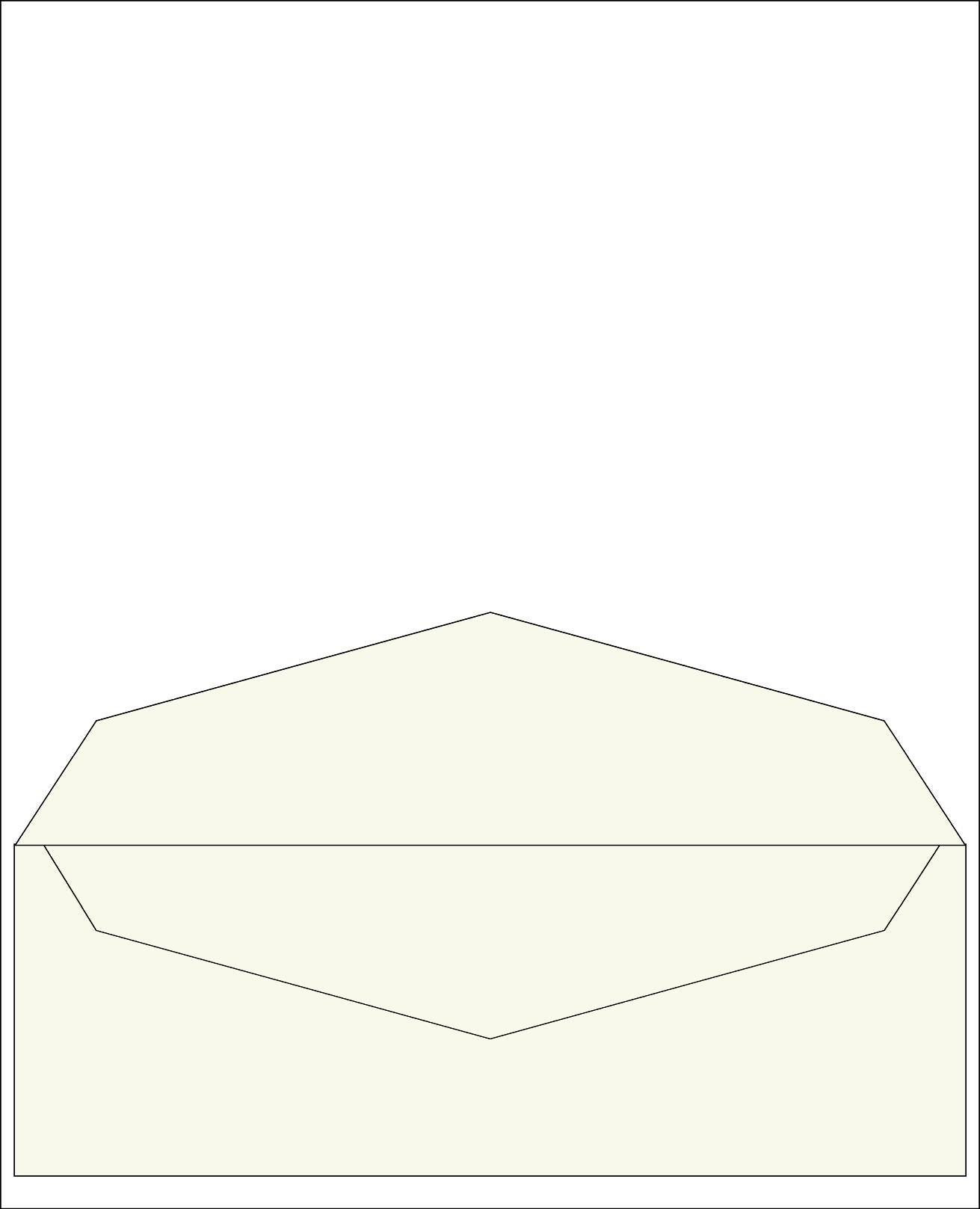 Envelope 121<br /> 11x4 " / 29x10 cm