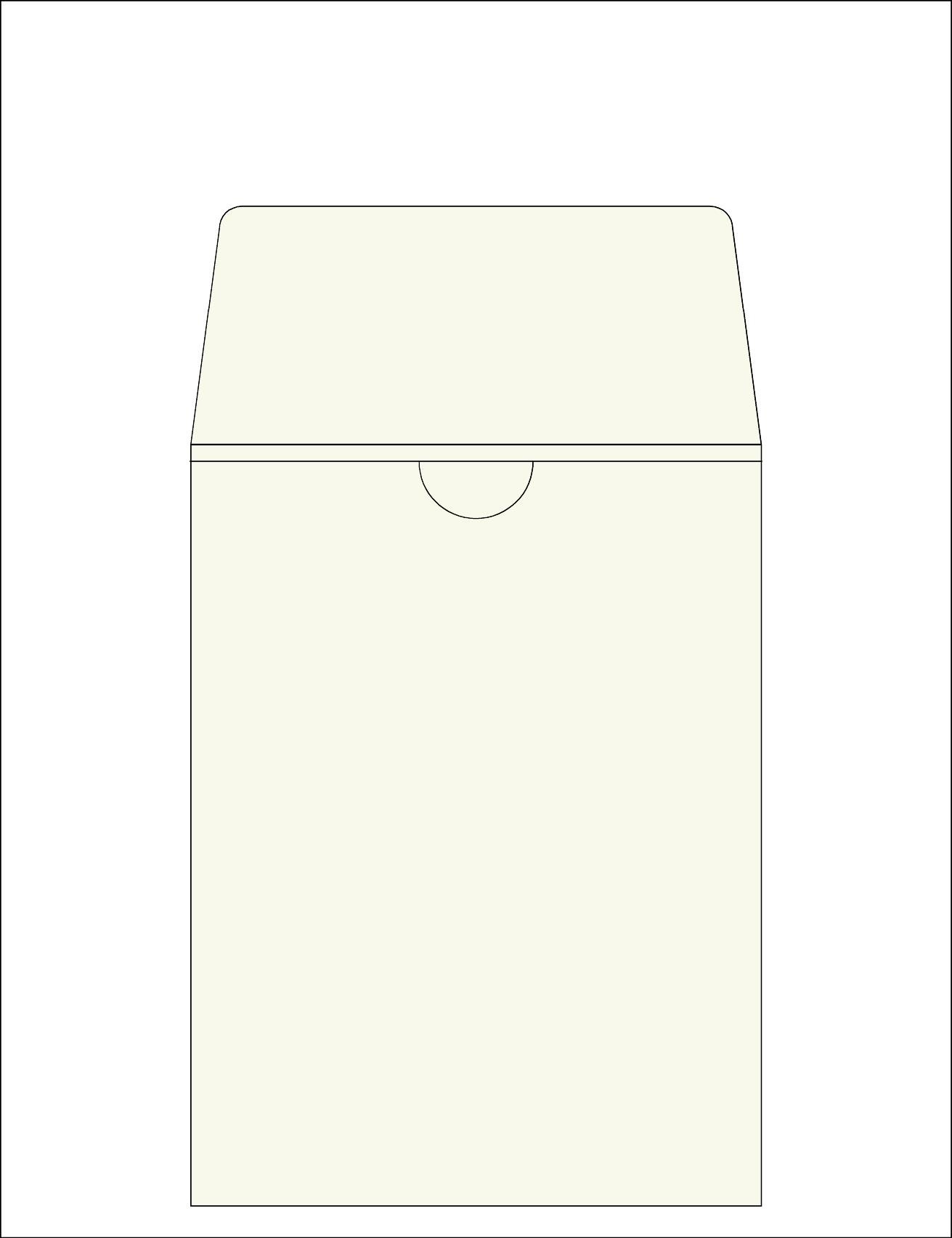 Envelope 24 Edged<br /> 7x9.5 " / 18x24 cm