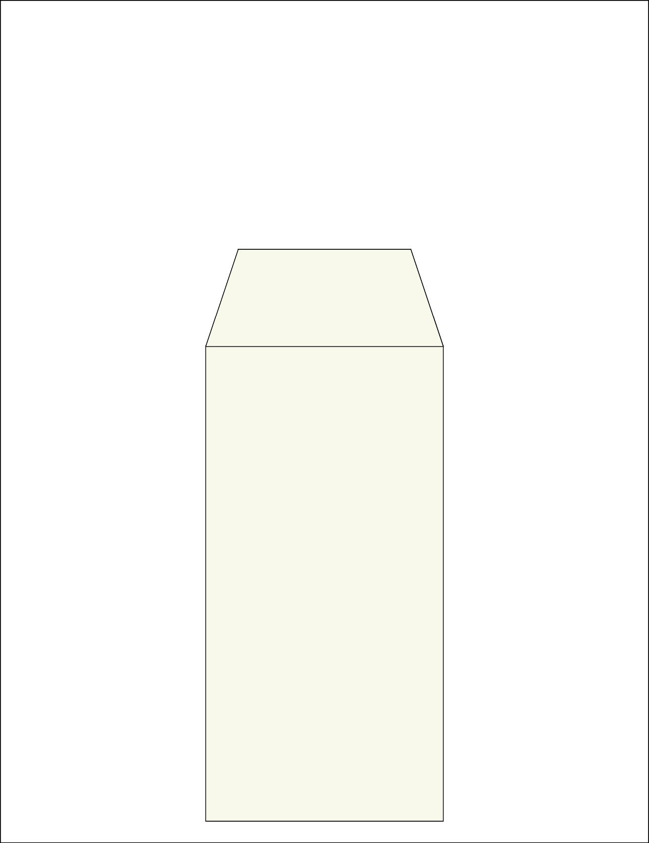 Envelope 38<br /> 4.3x8.6 " / 11x22 cm
