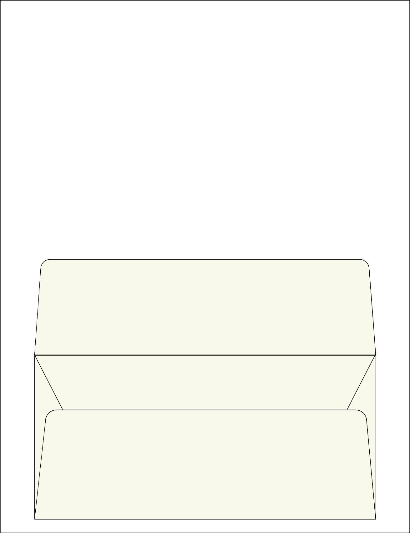 Envelope 47<br /> 9.8x4.7 " / 12x25 cm
