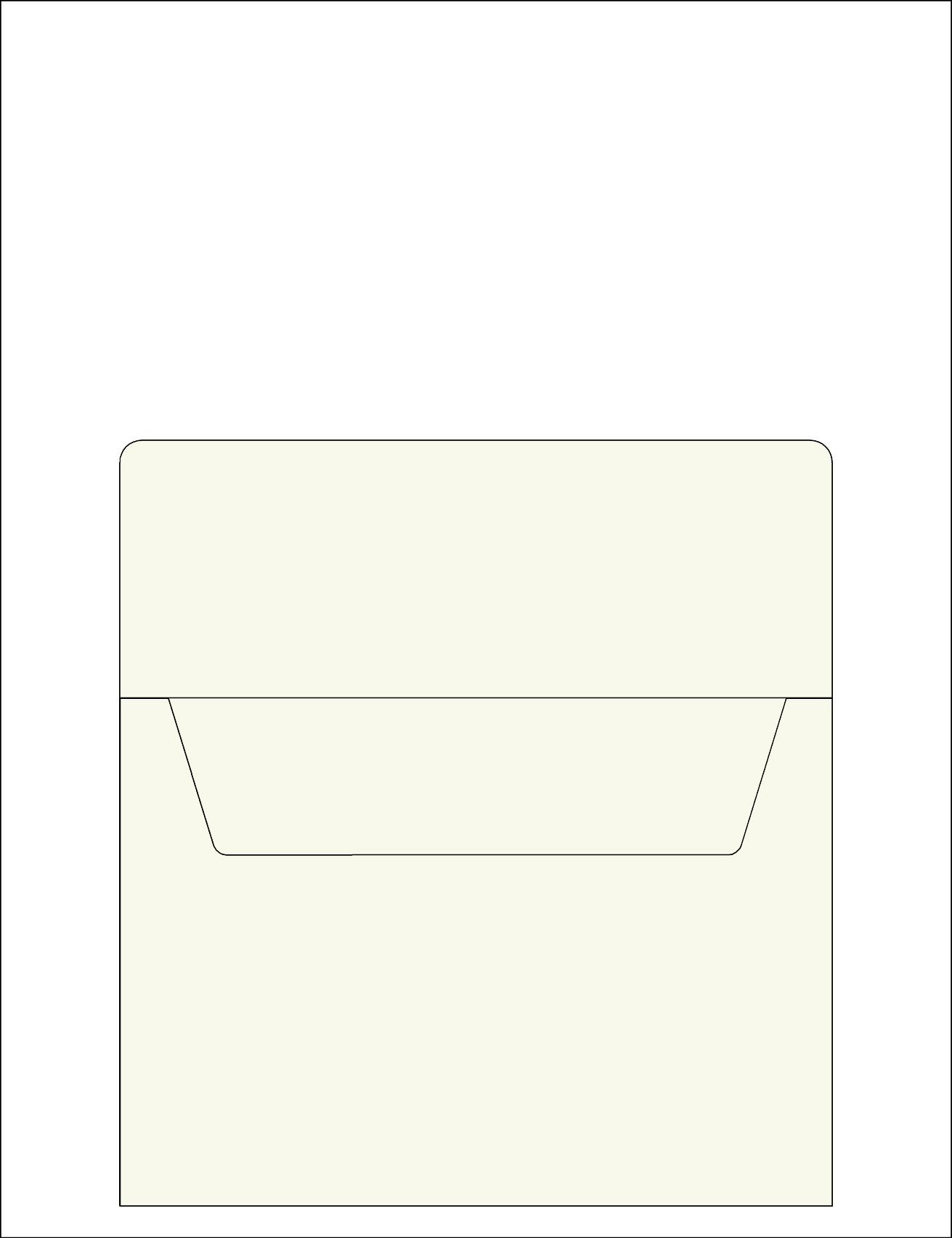 Envelope 84 Edged<br /> 9x6.3 " / 22.5x16 cm