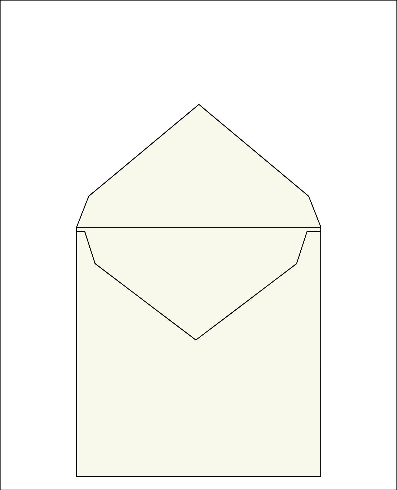 Envelope 88 Edged<br /> 7.5x7.5 " / 19x19 cm