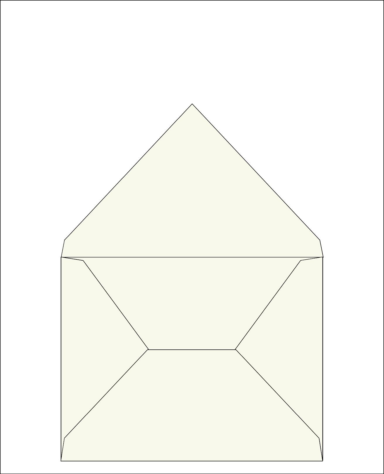 Envelope 96 Edged<br /> 8x6.2 " / 20.5x16 cm
