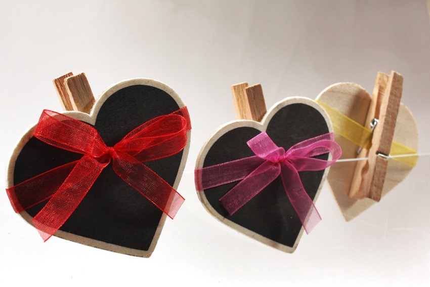 Wooden Heart Shaped Clippers