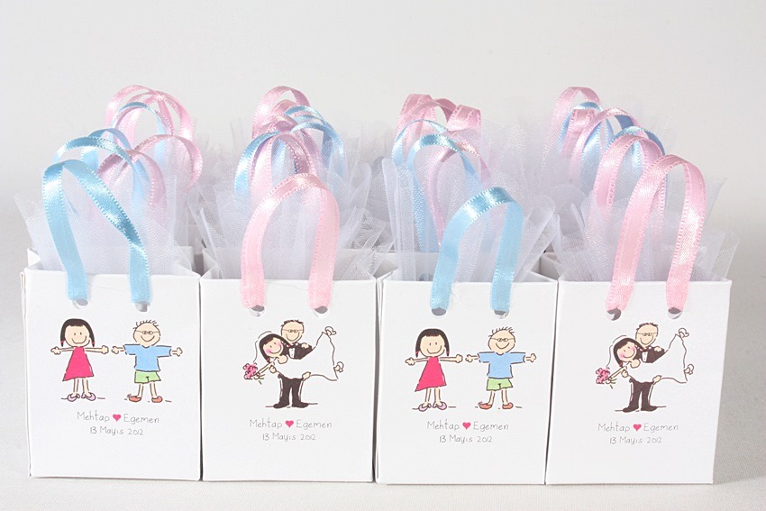 Colorfull Small Favor Bags