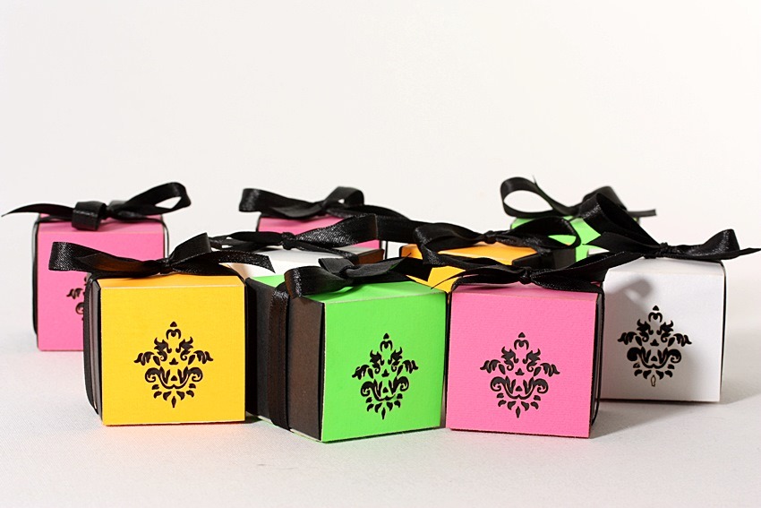 Favor Boxes w/Laser Cut Figures