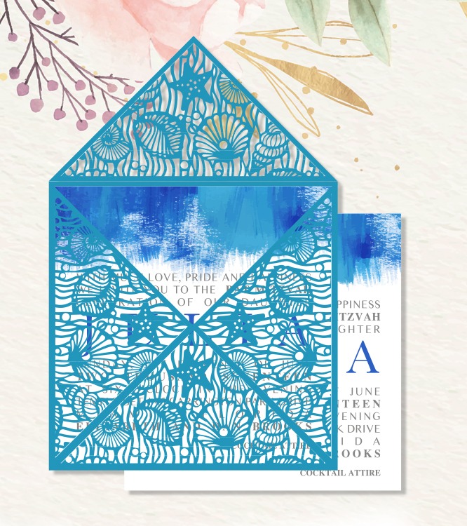 4071 Laser Cut Invitations