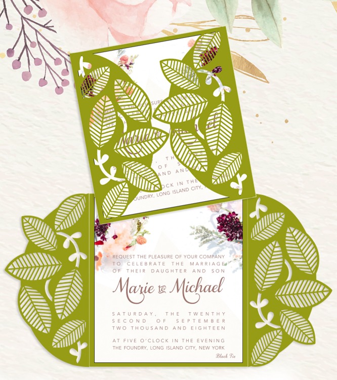 4068 Laser Cut Invitations