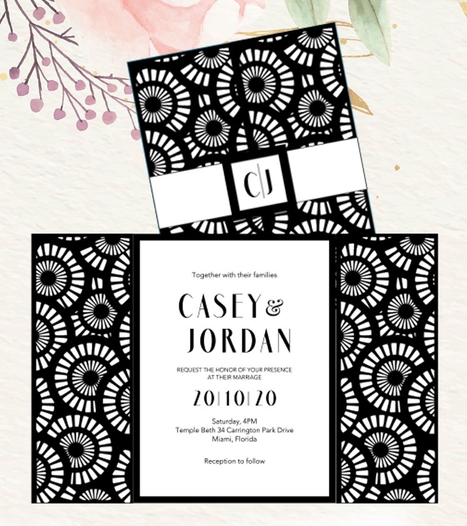 4069 Laser Cut Invitations