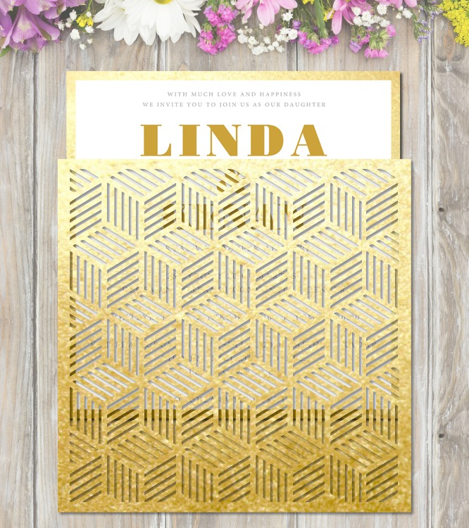 4073 Laser Cut Invitations