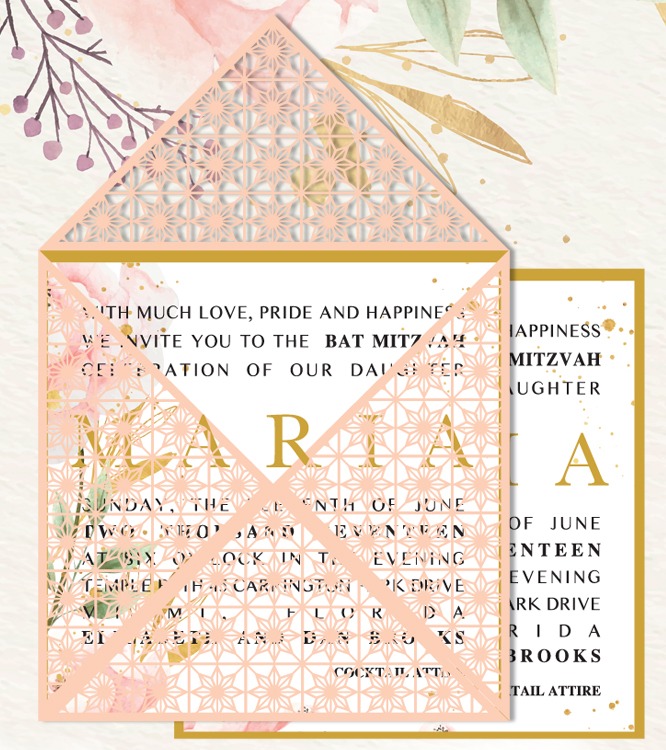4066 Laser Cut Invitations