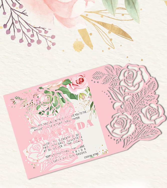 4067 Laser Cut Invitations