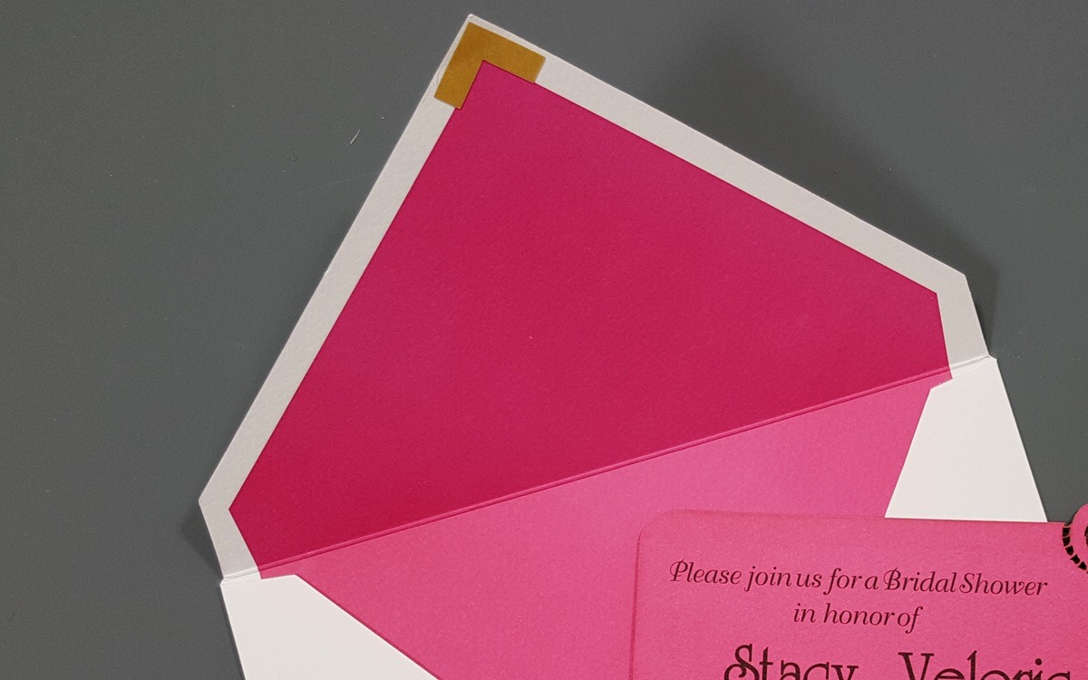 One color printed liner