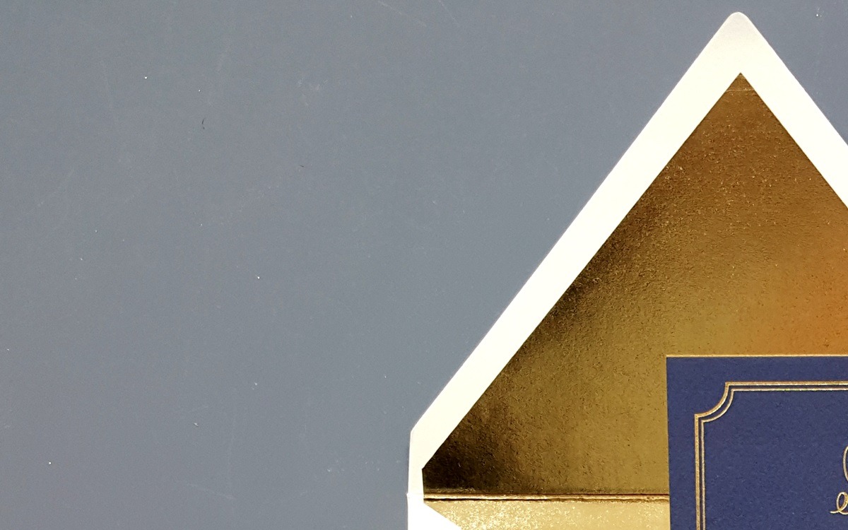 Gold metallized liner