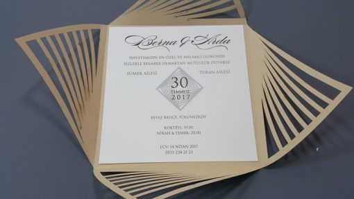 4029 Laser Cut Wedding Invitations