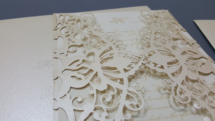 4035 Laser Cut Wedding Invitations