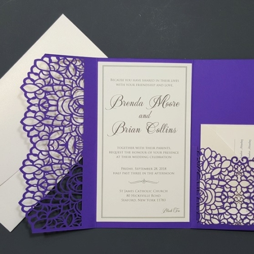 4044 Laser Cut Invitation 13 4044 bd