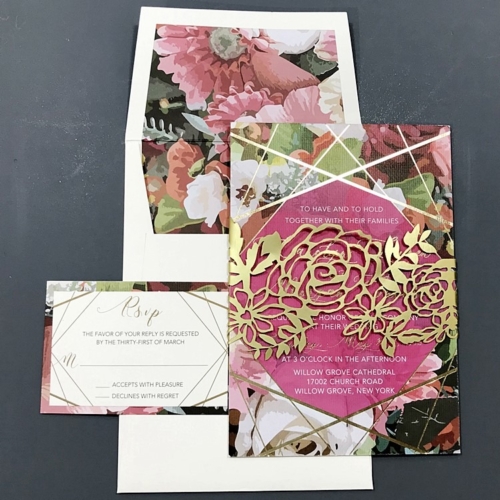 4058 Laser Cut Invitation 9 4058ad