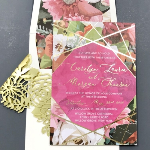 4058 Laser Cut Invitation 8 4058cd