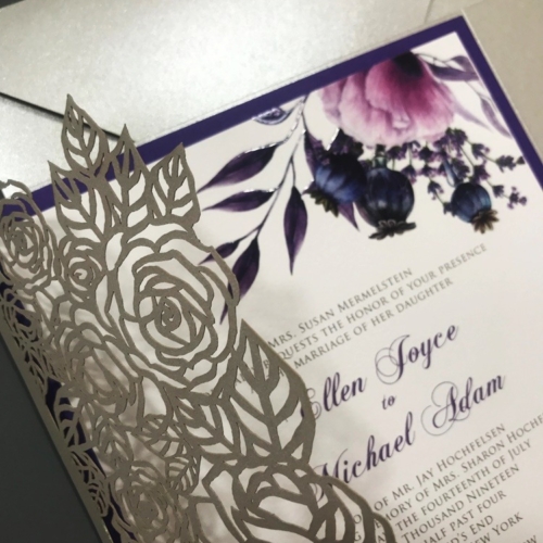 4063 Laser Cut Invitation 4 4063 bd