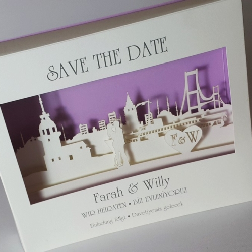 4922 3D Wedding Invitations 25 4922 gd