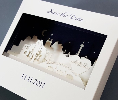 4922 3D Wedding Invitations 23 4922 gd