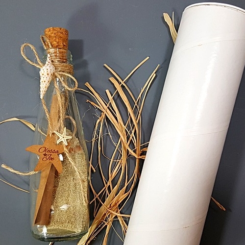 5003 Message in a Bottle Wedding Invitations 5 5003 post tube