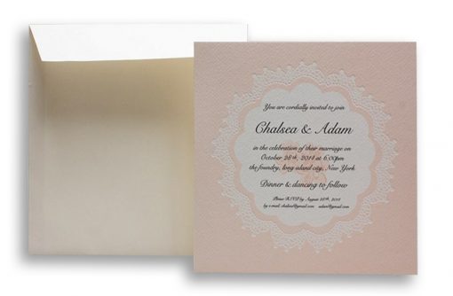 3506 Letterpress Wedding Invitations
