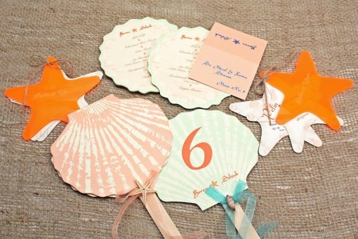 Seashells Concepts Paper Fans